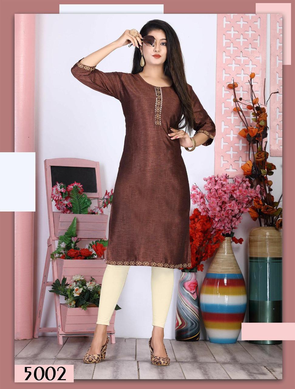 Riyaa Hemangi Heavy Rayon Regular Wear Designer Kurti Collection